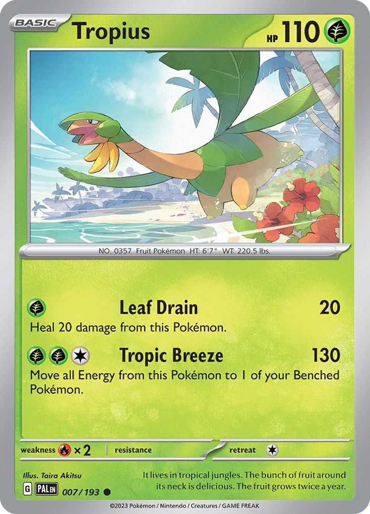 Paldea Evolved Tropius #7/193